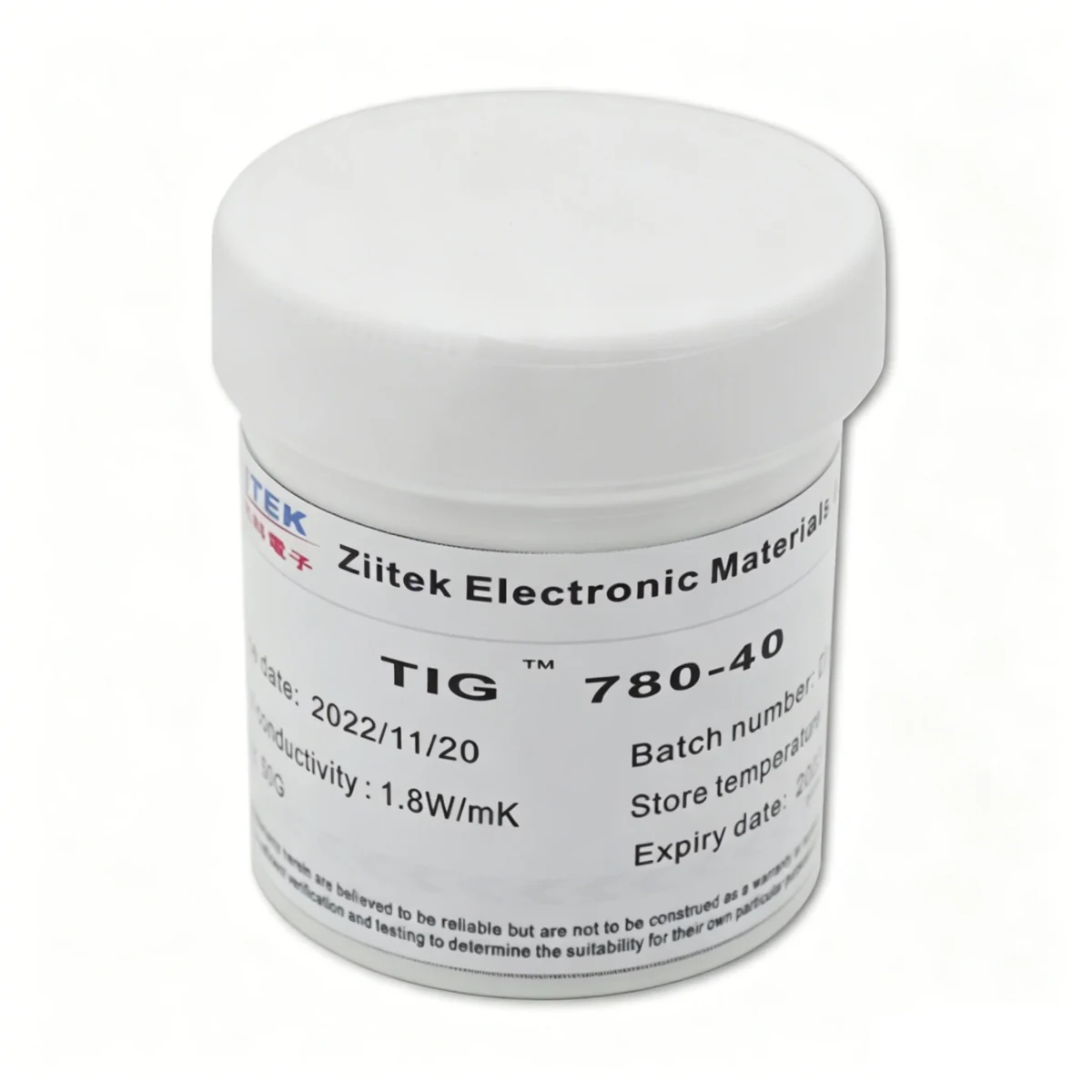 TIG780-40 — Thermal grease (4 W/m·K nominal) — gallery view 1 of 2